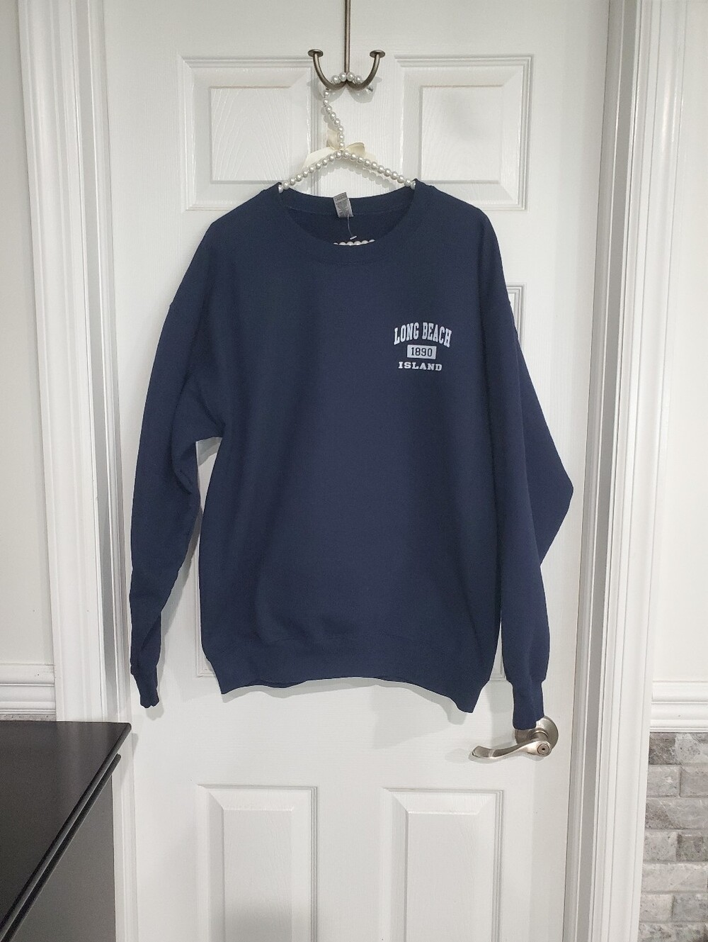 Long Beach Island Navy Crewneck Sweatshirt - Unbranded